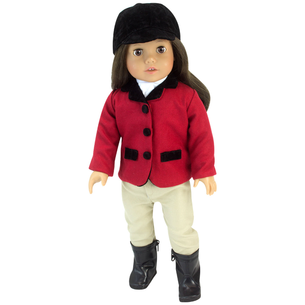 Sophia's - 18" Doll - Red Riding Outfit & Black Boots