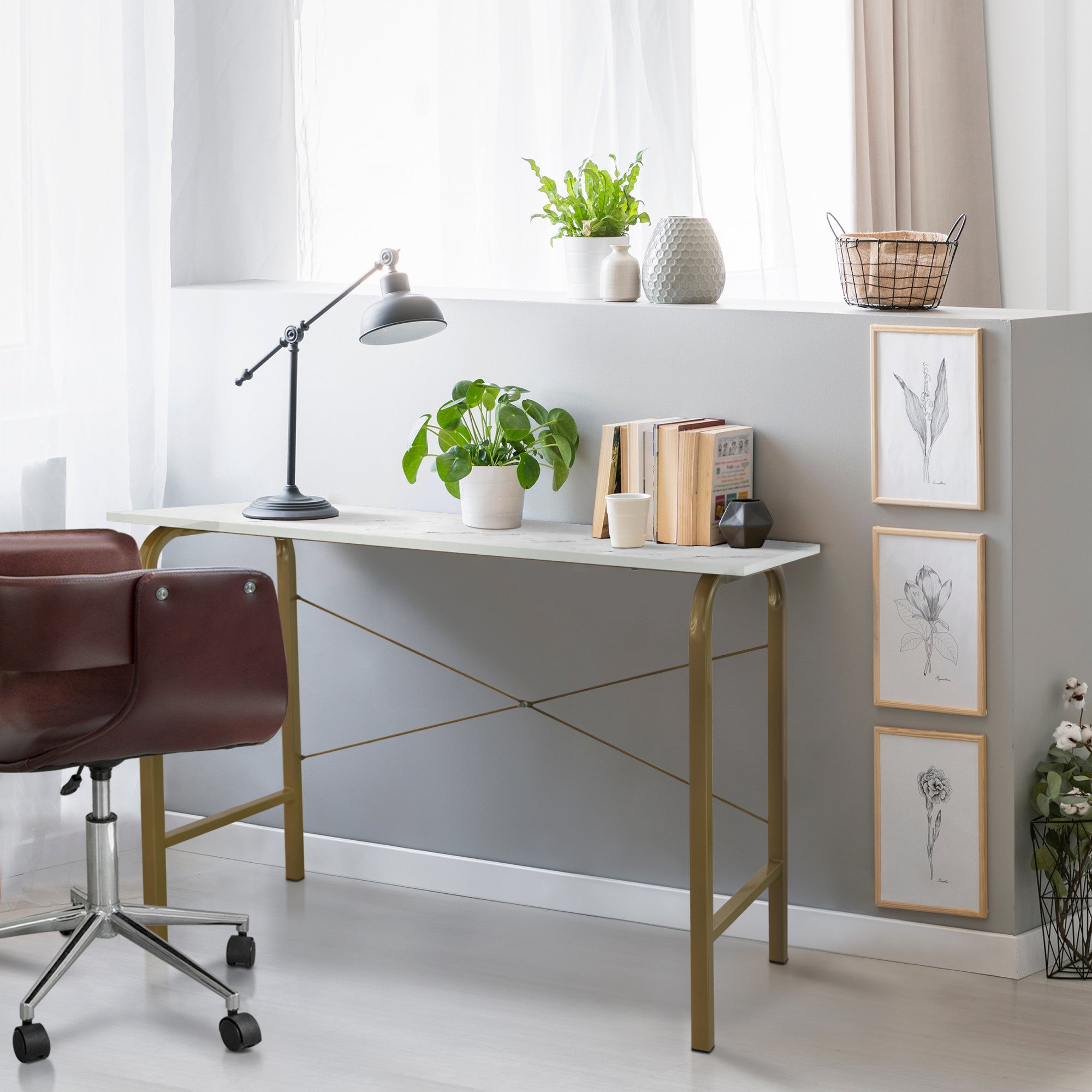 Brass and marble desk discount