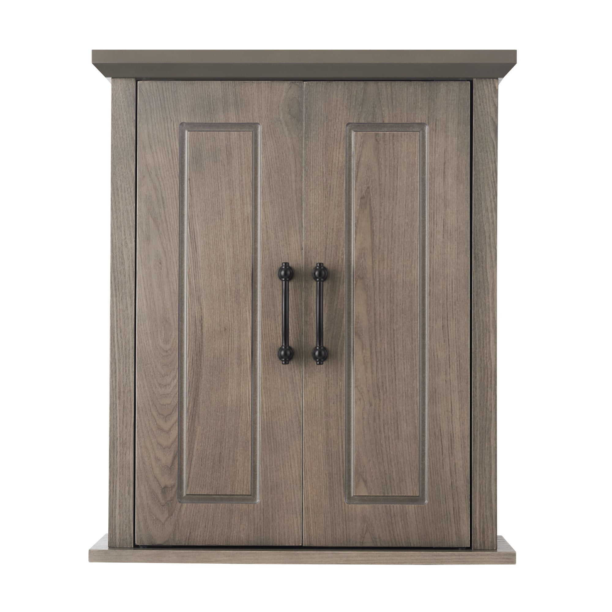 Teamson Home Russell Farmhouse Wooden Removable Cabinet, Salt Oak