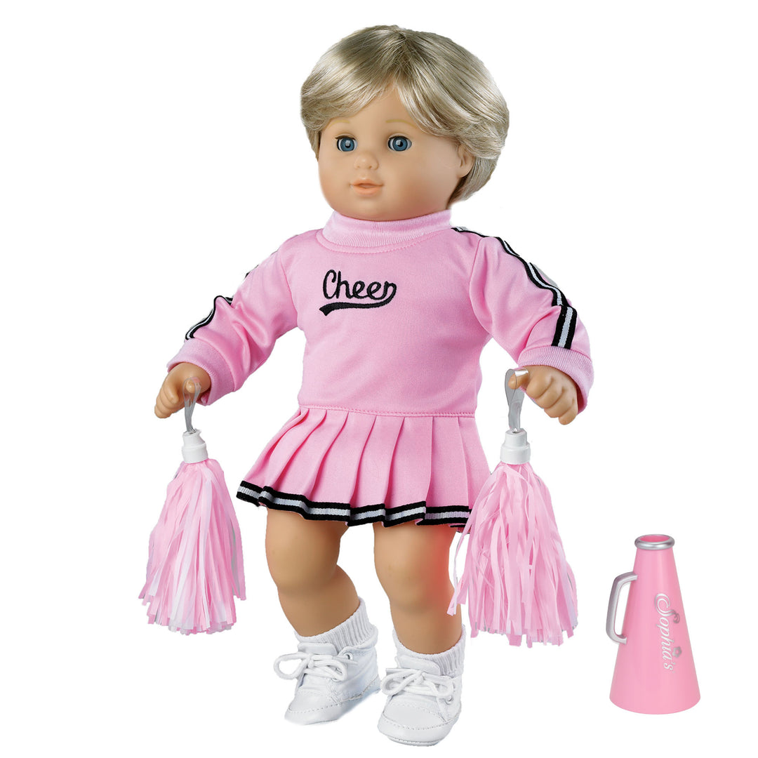 Sophia's Cheerleader Outfit Set for 15" or 18" Dolls, Pink
