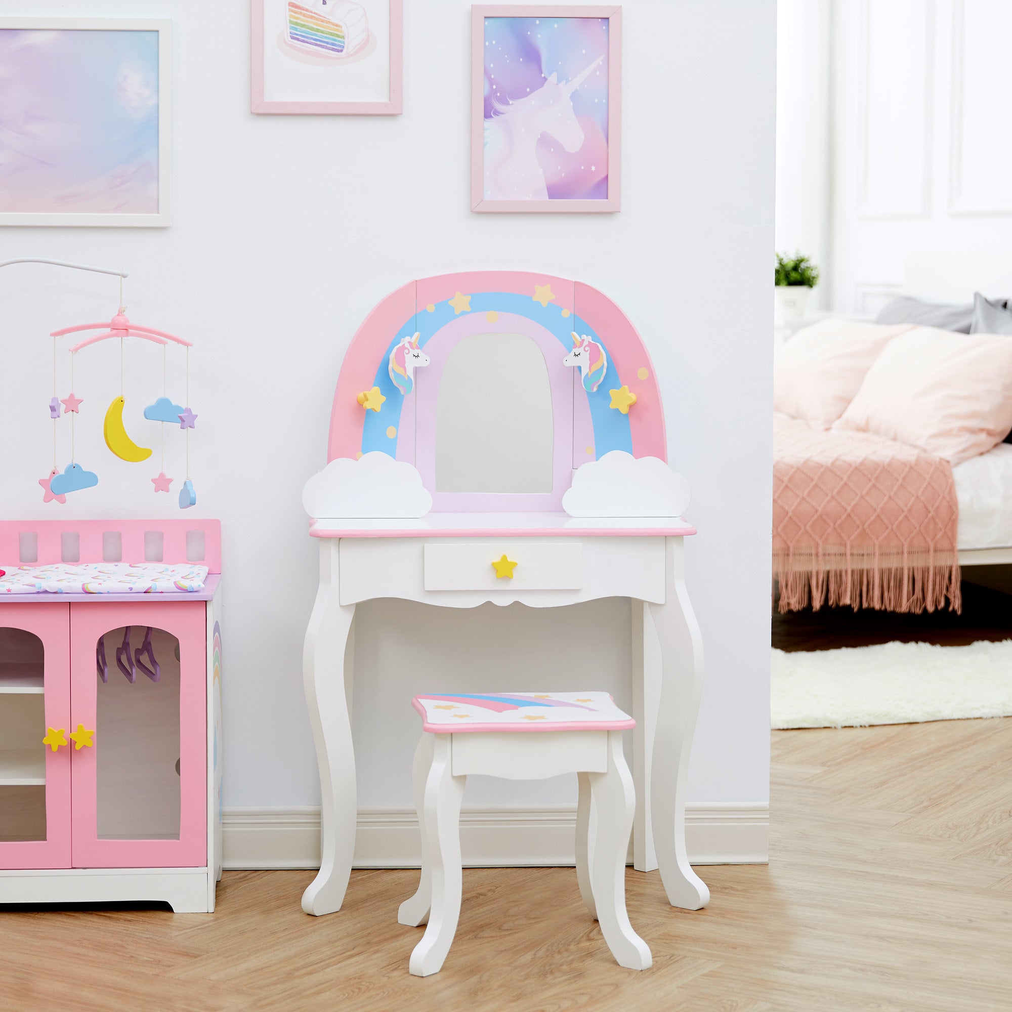 Fantasy Fields - Little Dreamer Rainbow Medium Vanity - Pink