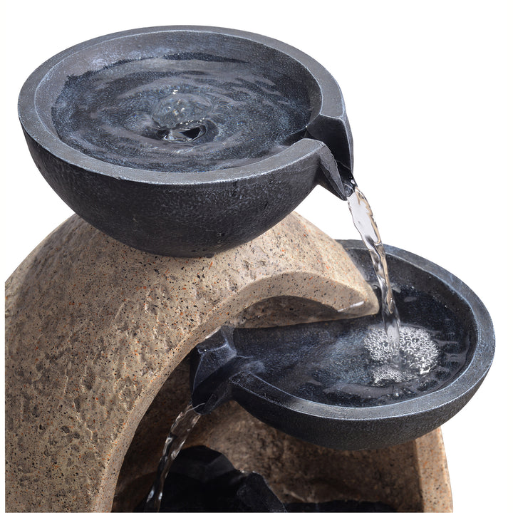Teamson Home - Outdoor Tiered Bowls Fountain
