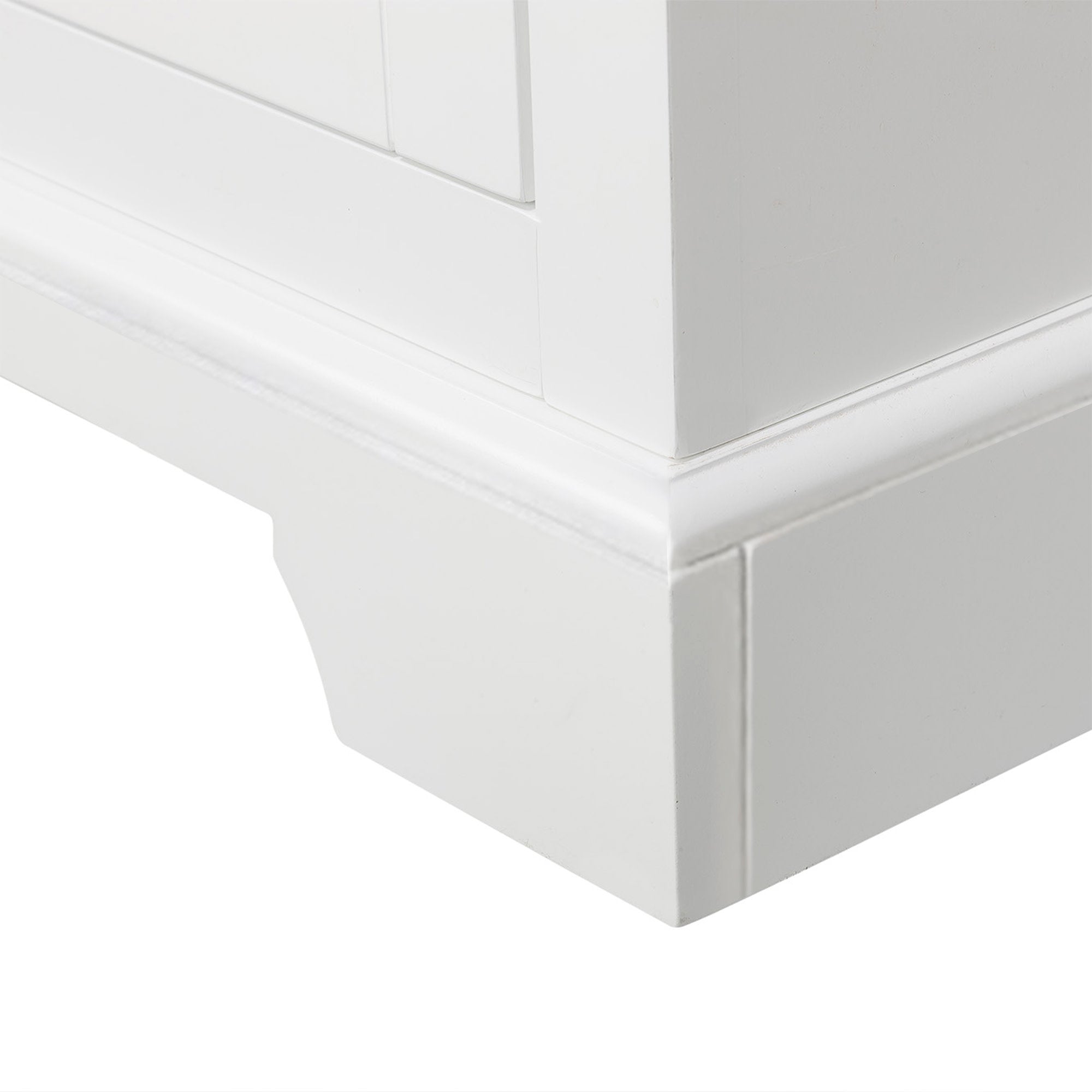 Teamson Home St. James Wooden Floor Cabinet with 3 Shelves, White