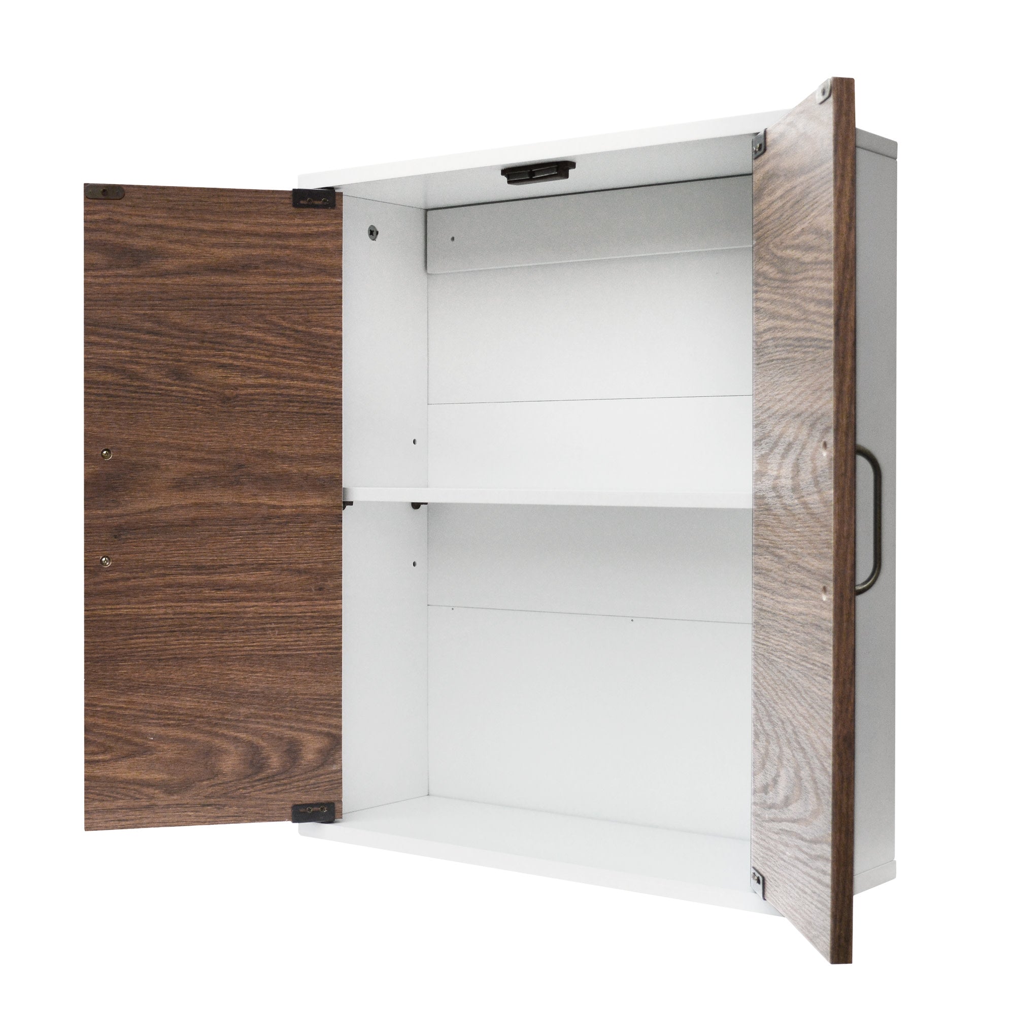 Teamson Home Tyler Modern Wooden Removable Cabinet, Walnut/White