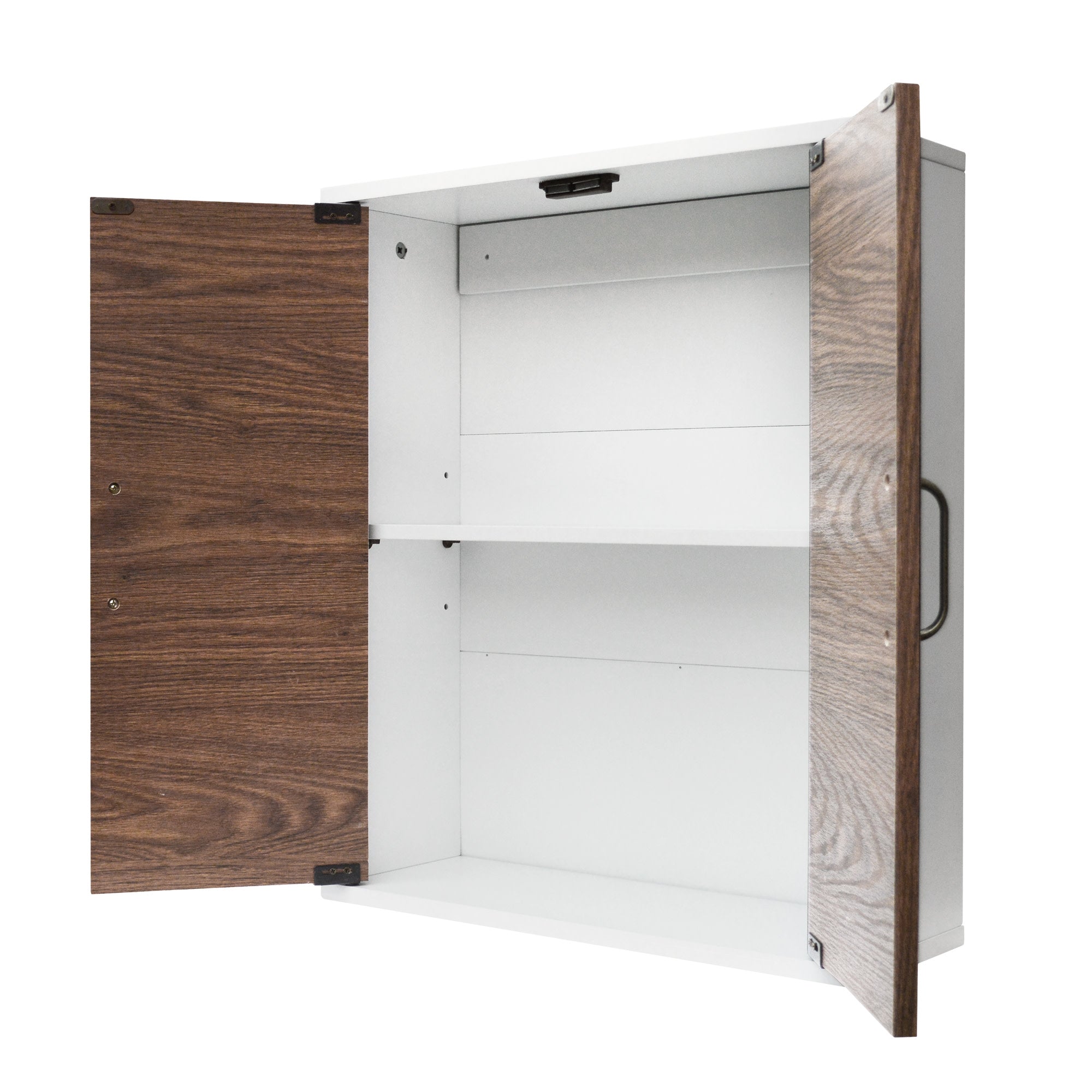 Teamson Home Tyler Modern Wooden Removable Cabinet, Walnut/White