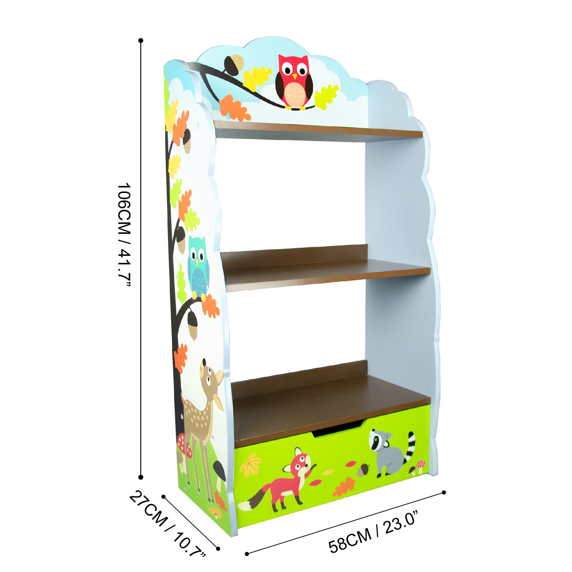 Fantasy Fields Enchanted Woodland Bookshelf, Multicolor