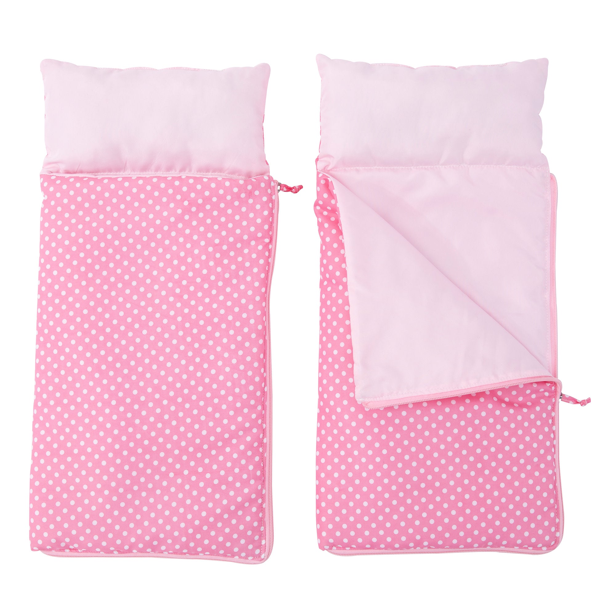 Olivia's Little World Toy Tent with 2 Sleeping Bags for 18" Dolls, White/Pink