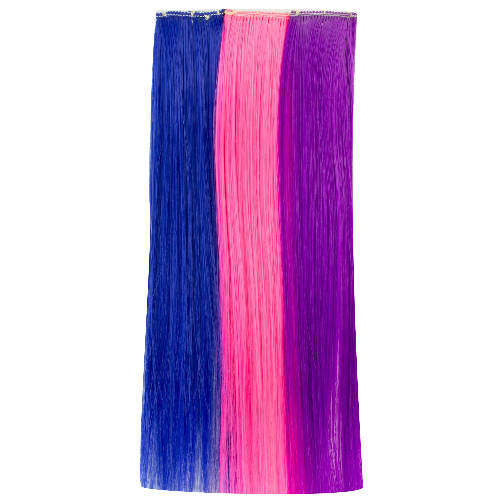 Sophia's - 18" Doll - Set of 3 Clip in Hair Pieces - Hot Pink