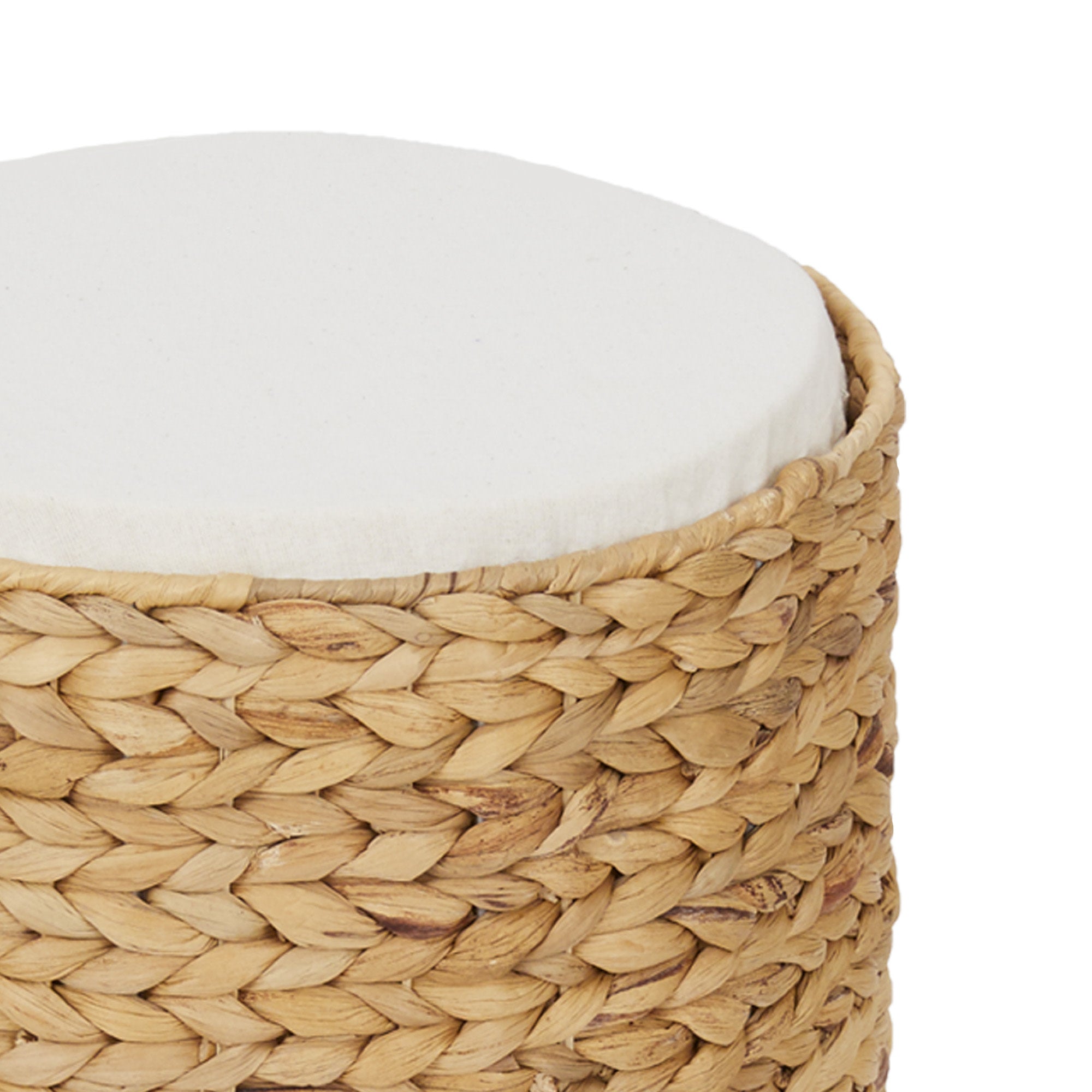 Teamson Pets Neith Wicker Seagrass 3-Tier Cat Bed Condo with Cushions, Tan/Cream