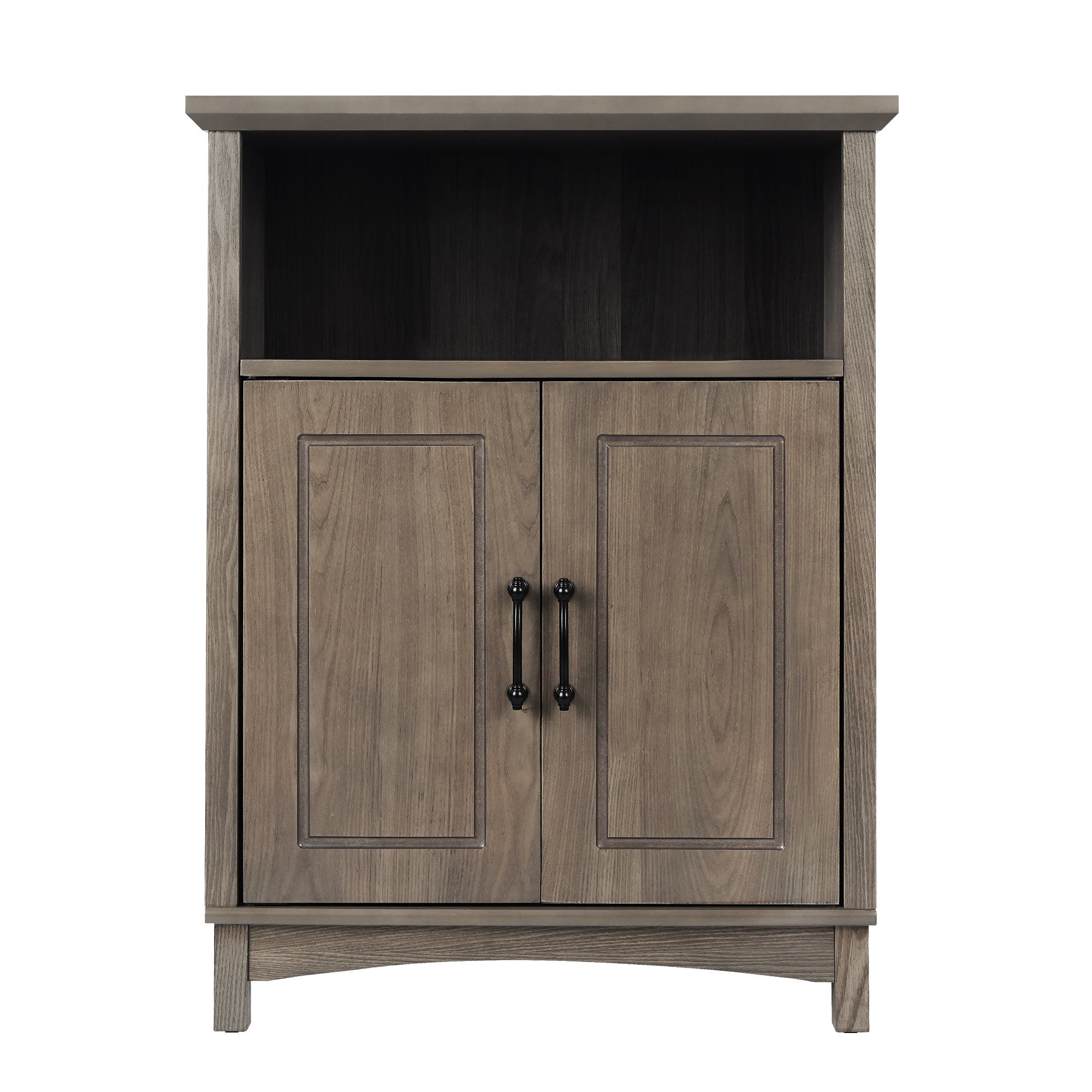 Teamson Home Russell Modern Farmhouse Wooden Floor Storage Cabinet, Salt Oak,