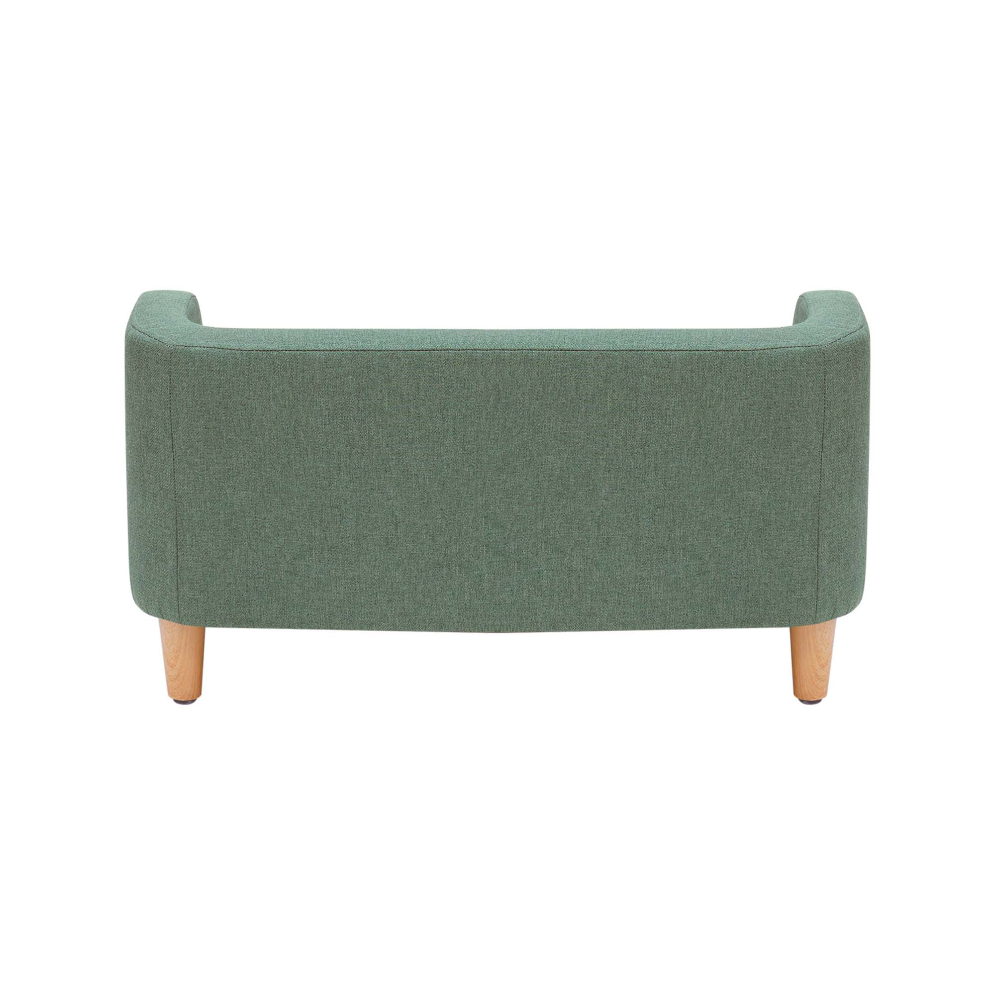 Teamson Pets Bennett Linen Sofa Dog Bed for Cats & Small or Medium Dogs, Sea Green