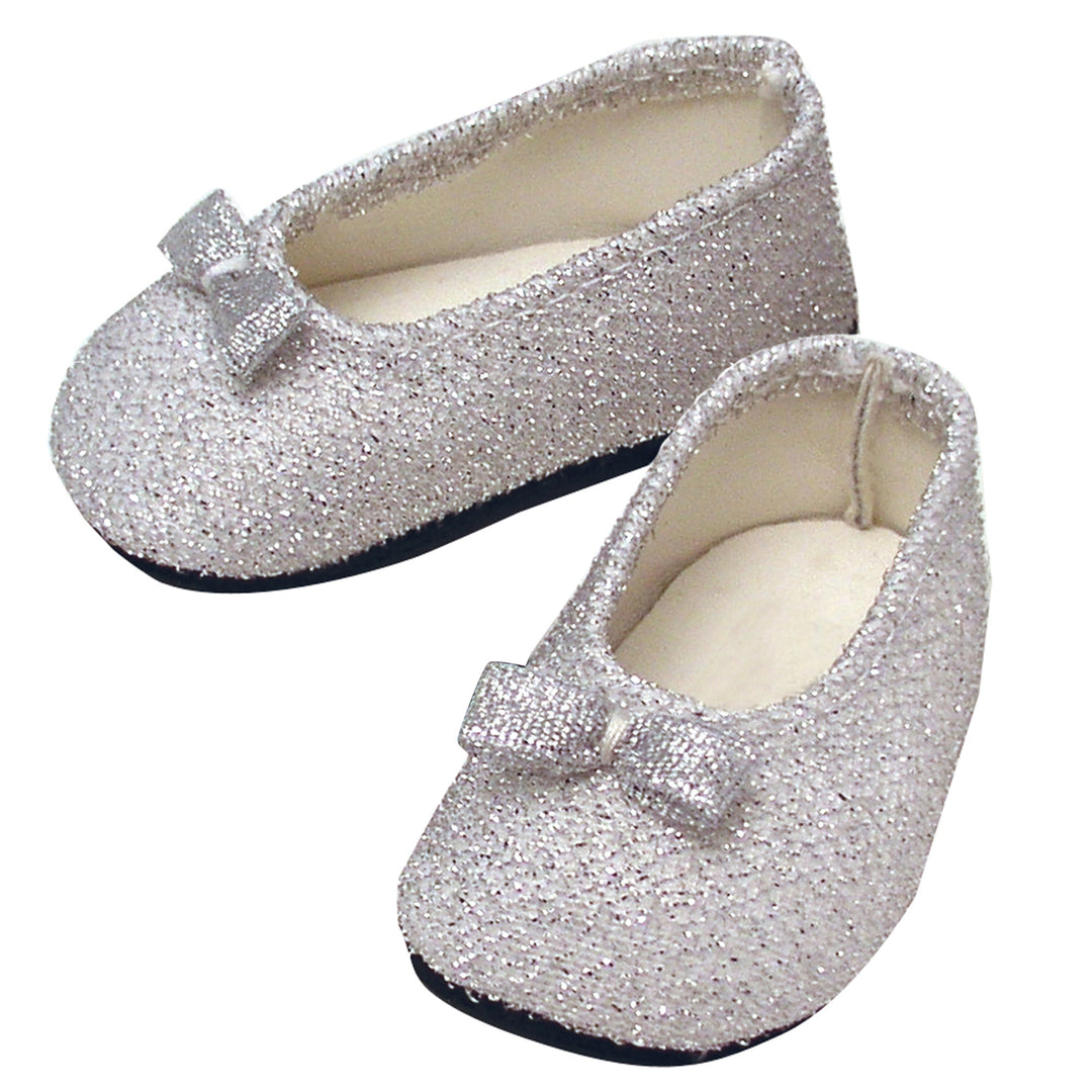 Sophia's - 18" Doll - Glitter Shoes - Silver 