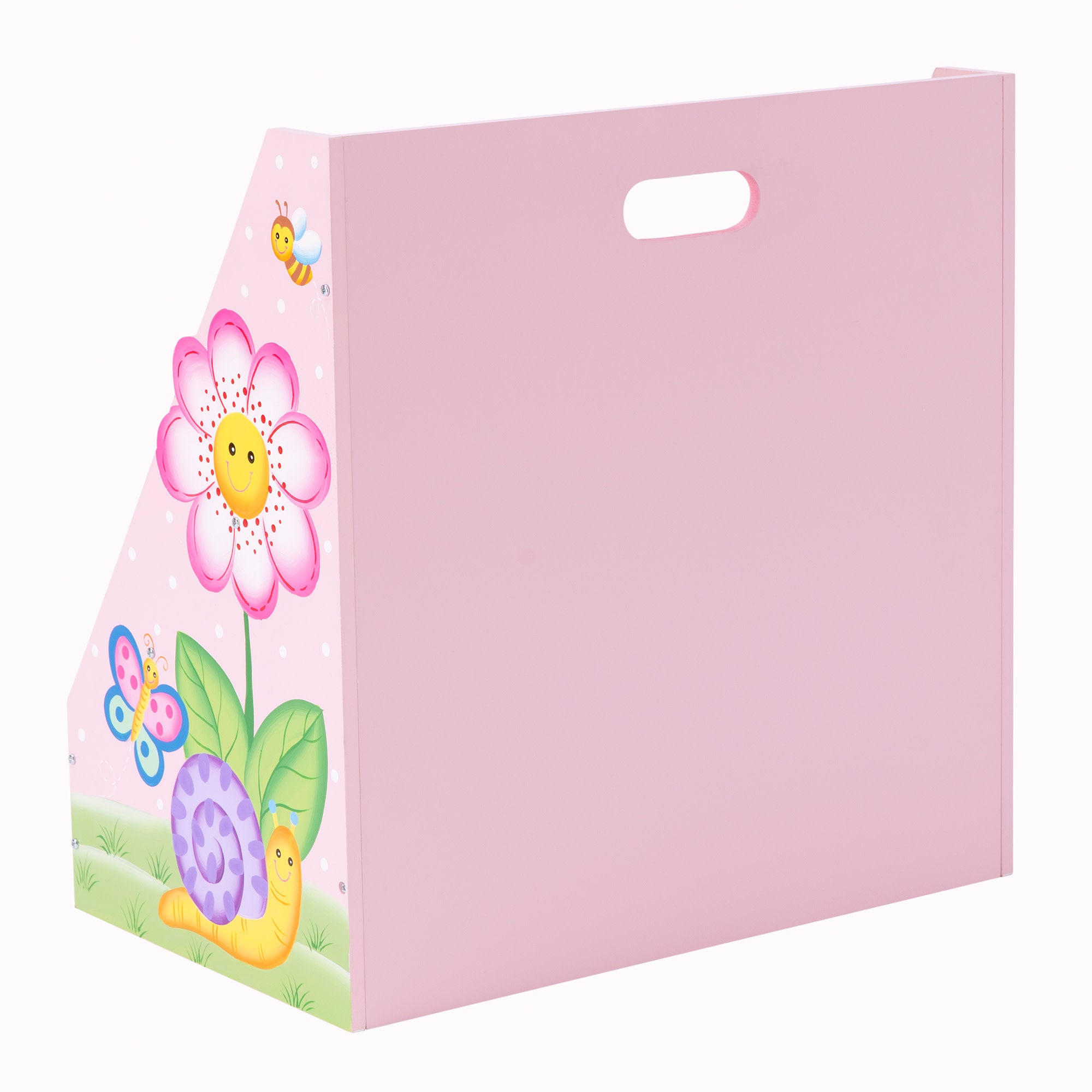 Fantasy Fields Kids Painted Wooden Magic Garden 3-Tiered Bookshelf, Pink